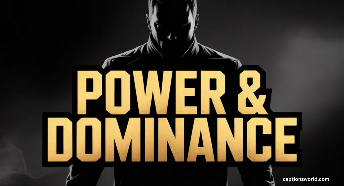 Power & Dominance Gangster Captions for instagram