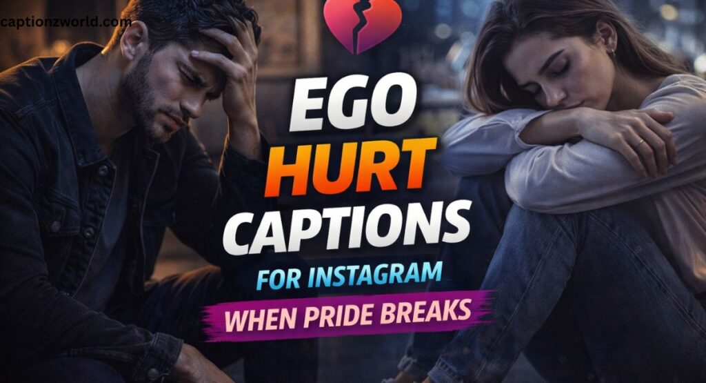 Ego Hurt Captions for Instagram When Pride Breaks