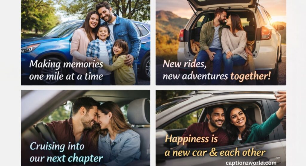 Family & Couple New Car Captions for Instagram Shared Memories