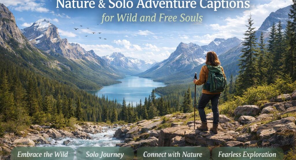 Nature & Solo Adventure Captions for Wild and Free Souls