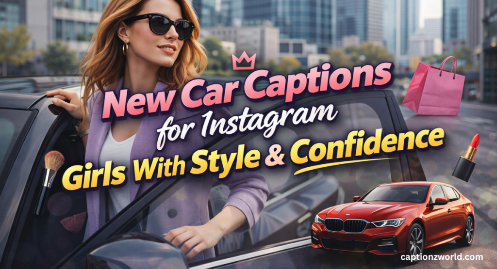 New Car Captions for Instagram Girls With Style & Confidence