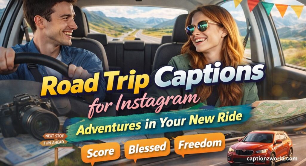 Road Trip Captions for Instagram Adventures in Your New Ride