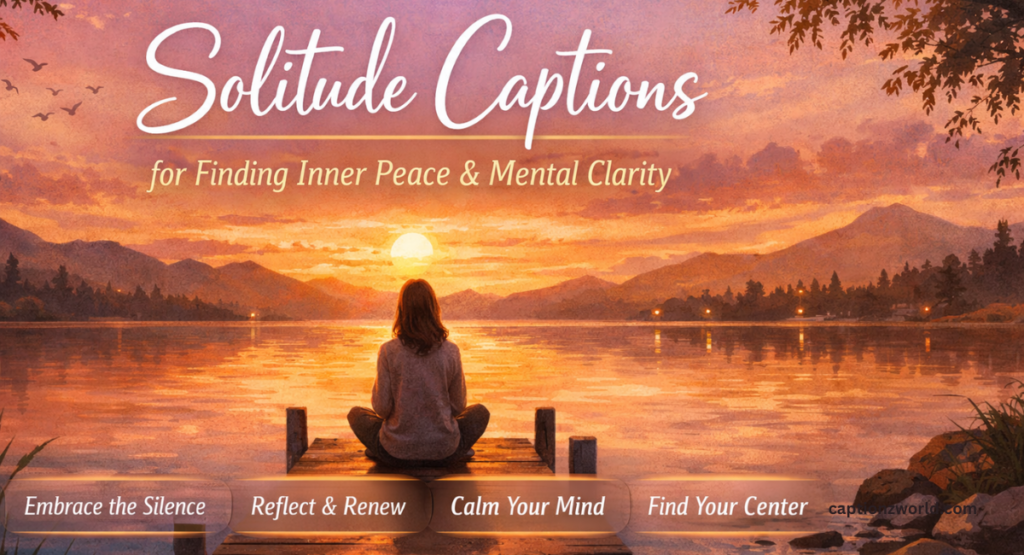 Solitude Captions for Finding Inner Peace & Mental Clarity